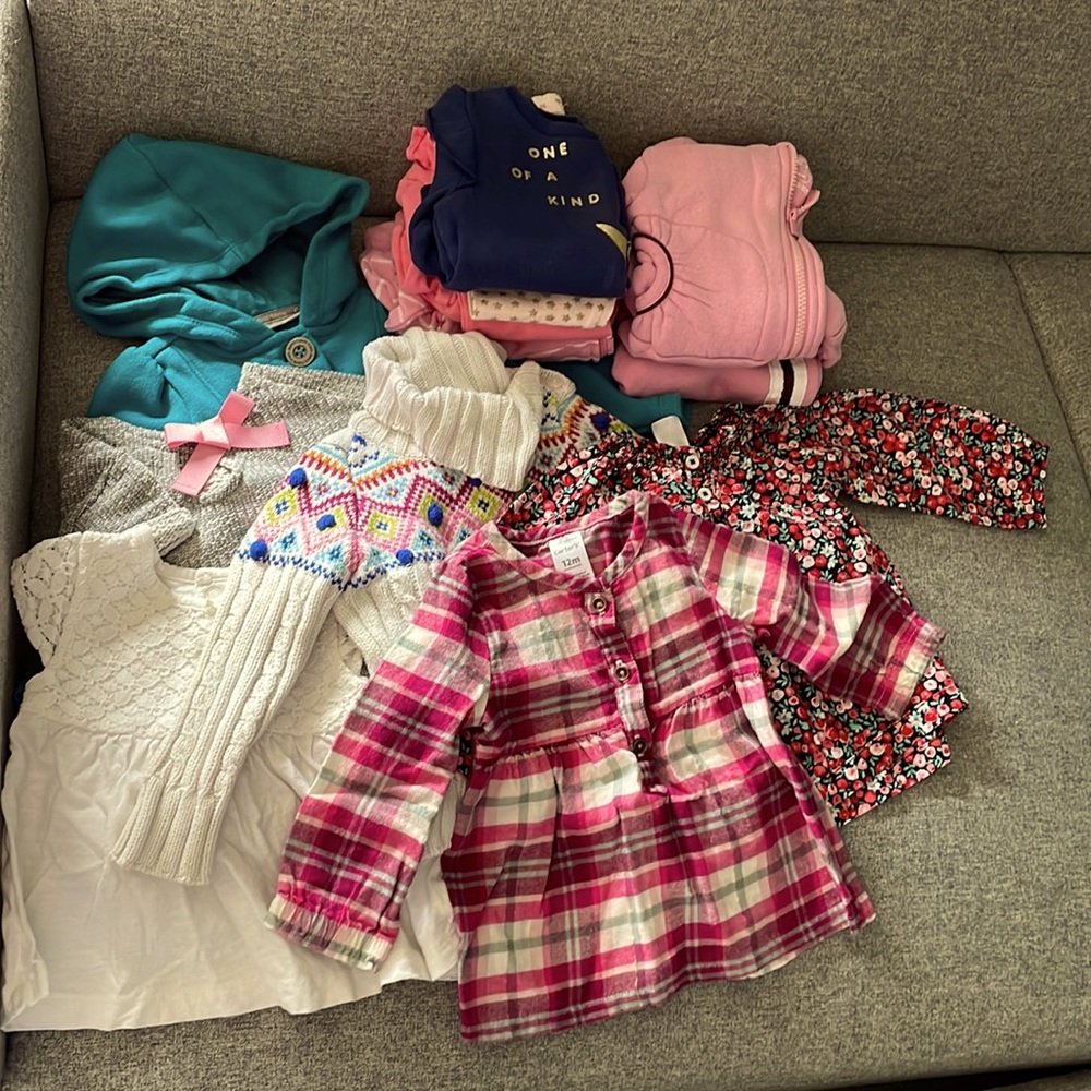 12 month girls clothing bundle